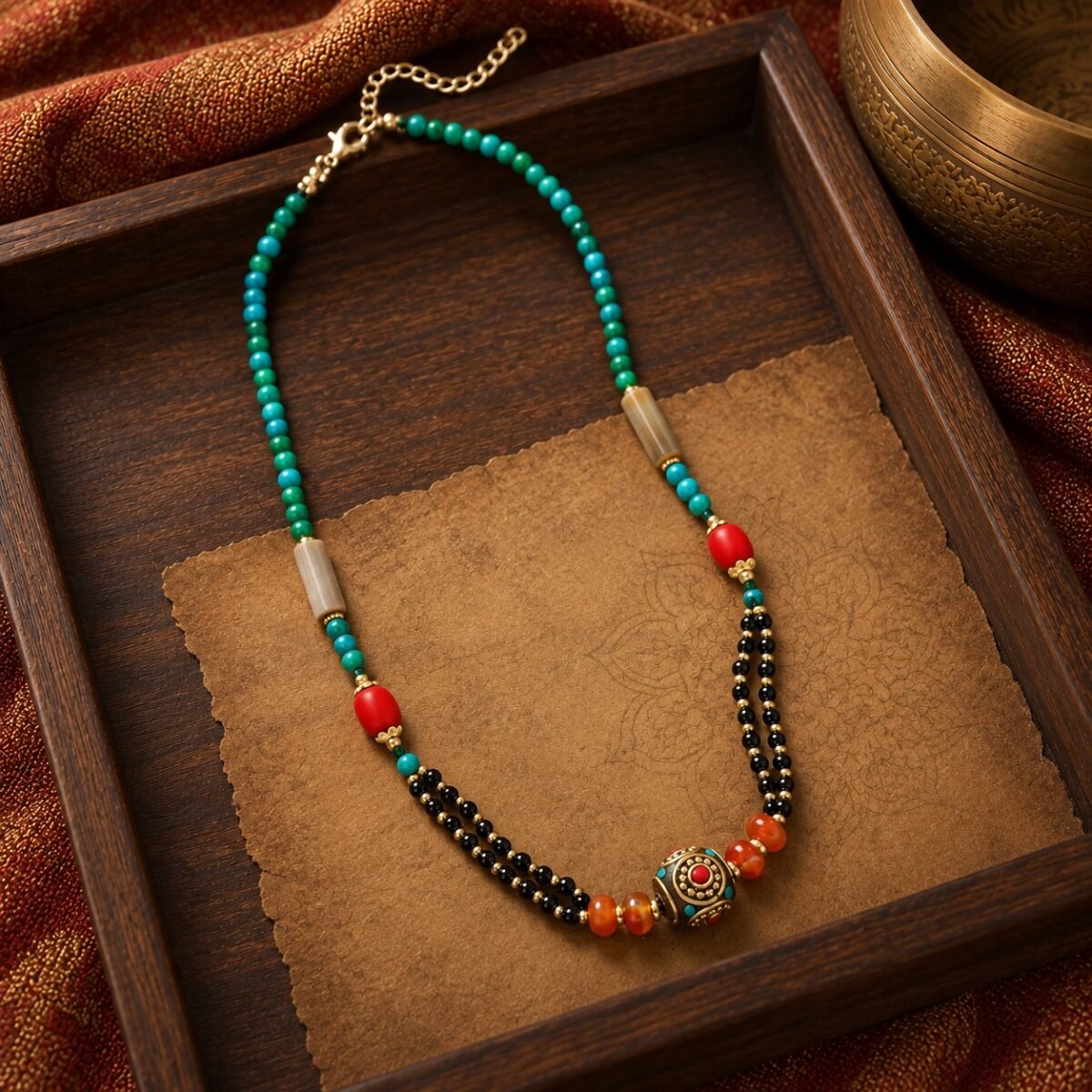 Himalayan Handwoven Natural Stone Choker