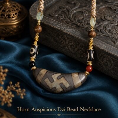 Smoky Umber Statement Bead Necklace