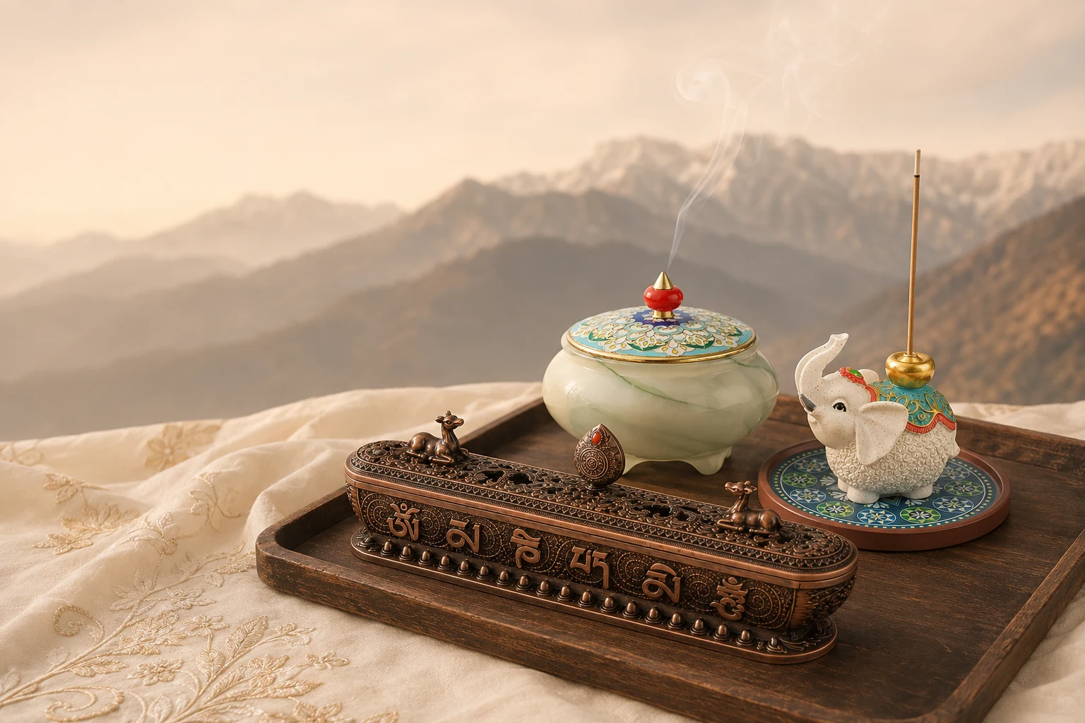 A curated collection of Himalayan Ritual incense burners