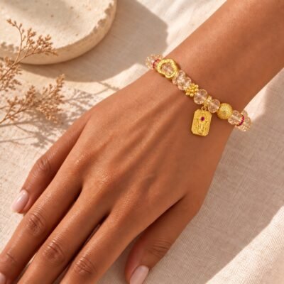 lemon-citrine-wealth-balance-bracelet-03-wearing-angle-v3 Lemon Citrine Wealth Balance Bracelet