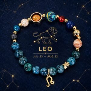 Blue Horizon Zodiac Stone Bracelet - Leo