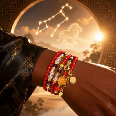 leo-zodiac-crystal-energy-wrap-bracelet-03-worn-deep-v2 Elemental Zodiac Crystal Wrap Bracelets