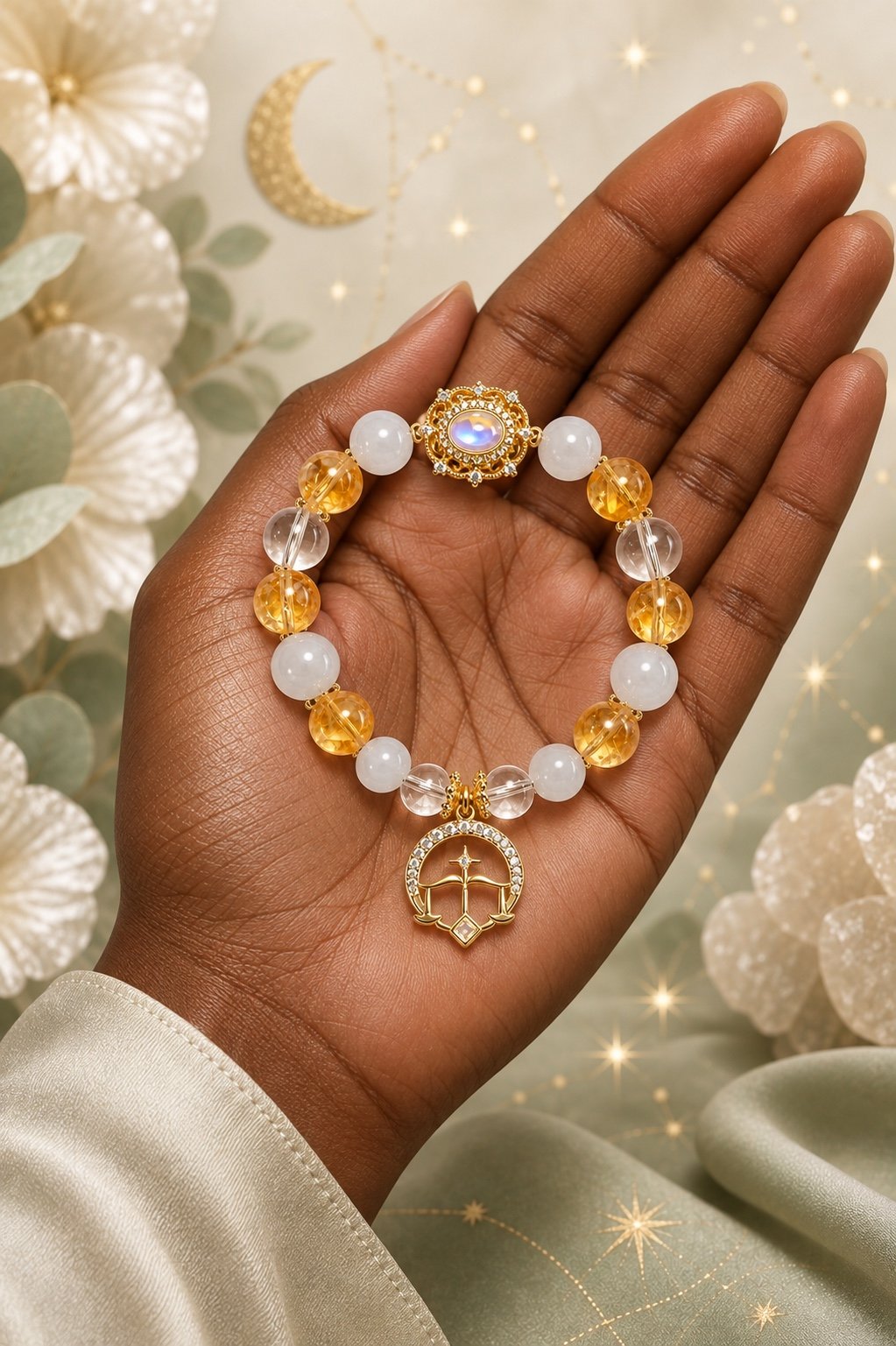 Zodiac Crystal Talisman Bracelet — Choose Your Sign