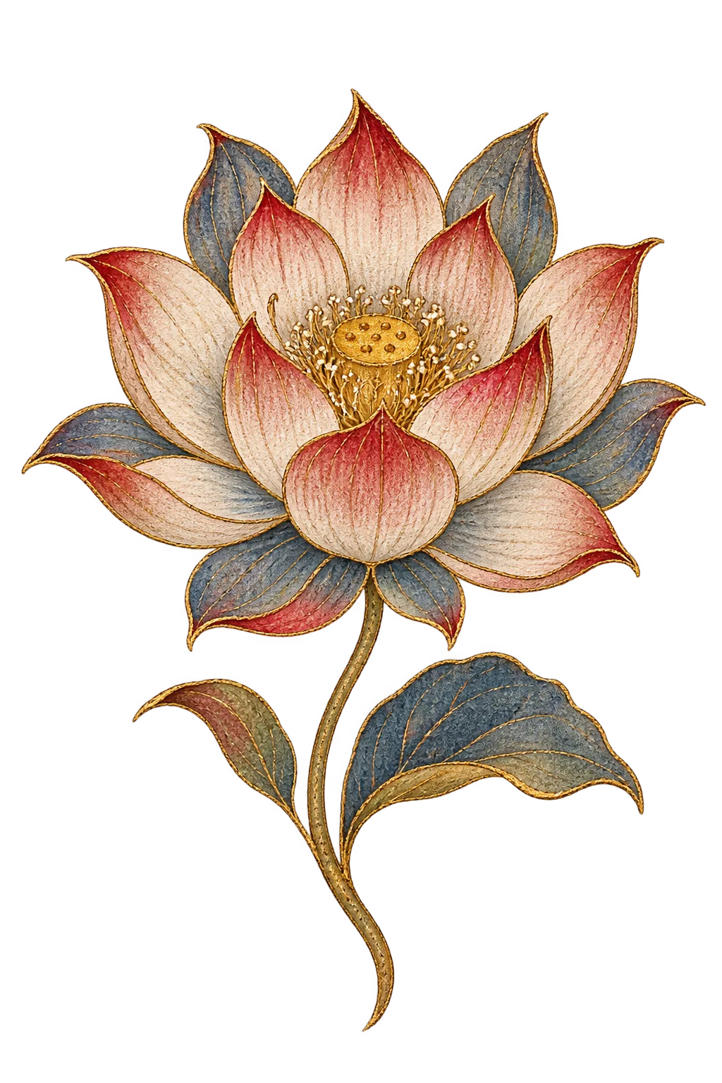 lotus ink ornament