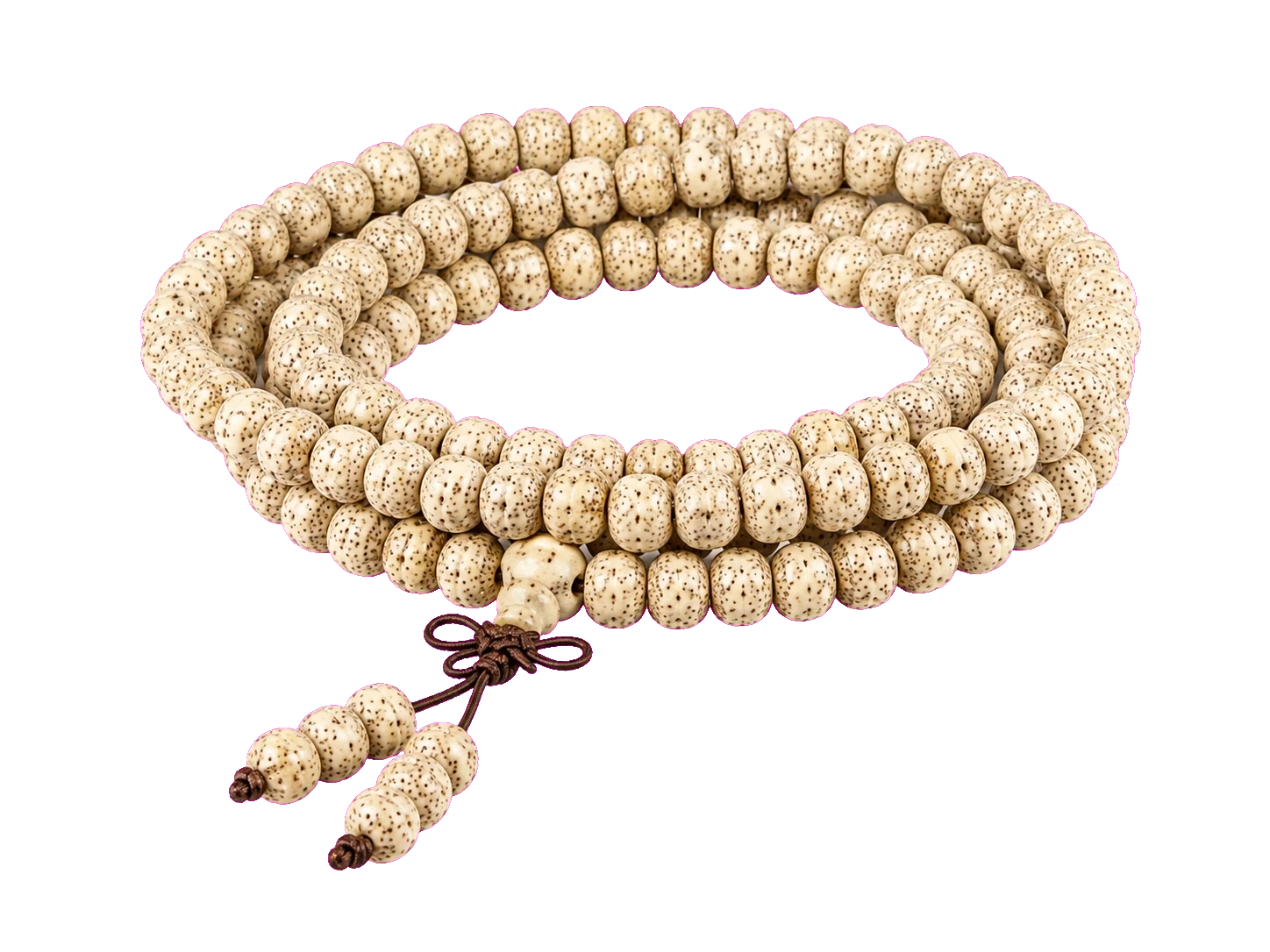 Moon-and-stars bodhi mala beads