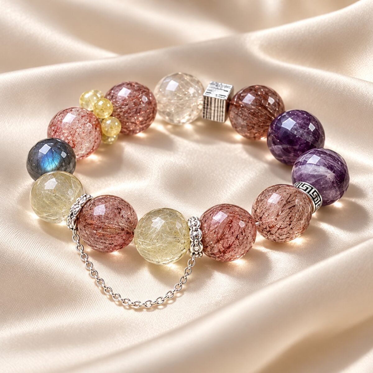 Moonlit Guardian Crystal Bracelet