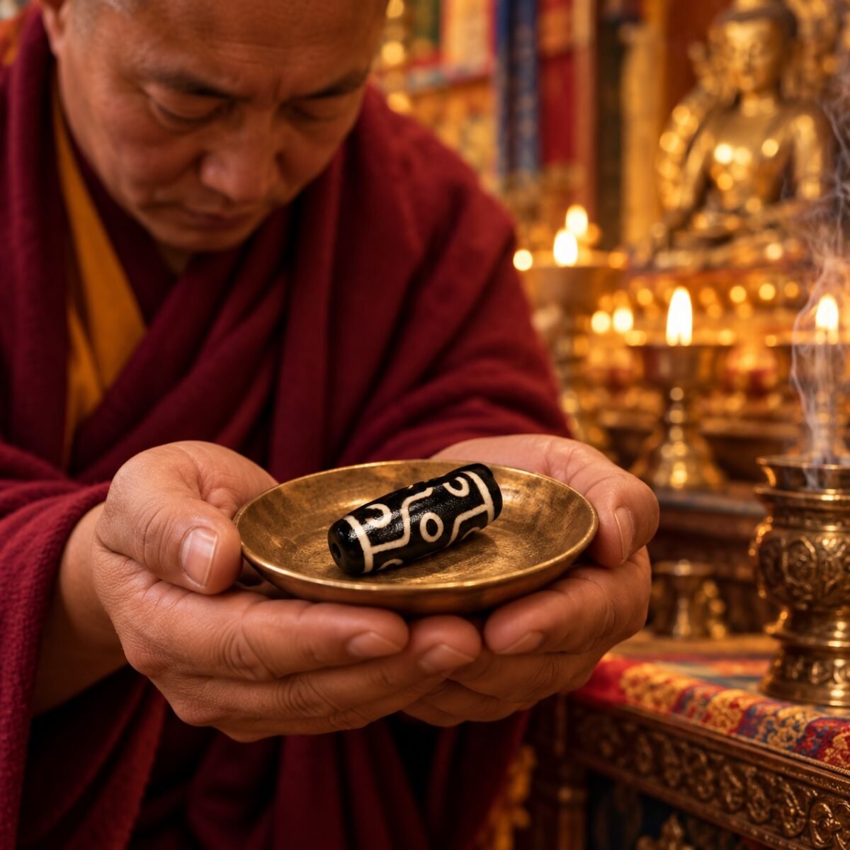 nine-eye-dzi-temple-offering-01-v2 Tibetan Dzi Bead for DIY Mala — 20 Sacred Motifs