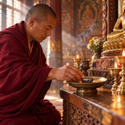 nine-eye-dzi-temple-offering-02-v2 Tibetan Dzi Bead for DIY Mala — 20 Sacred Motifs