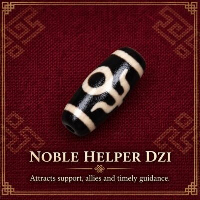 noble-helper-dzi-v2 Tibetan Dzi Bead for DIY Mala — 20 Sacred Motifs