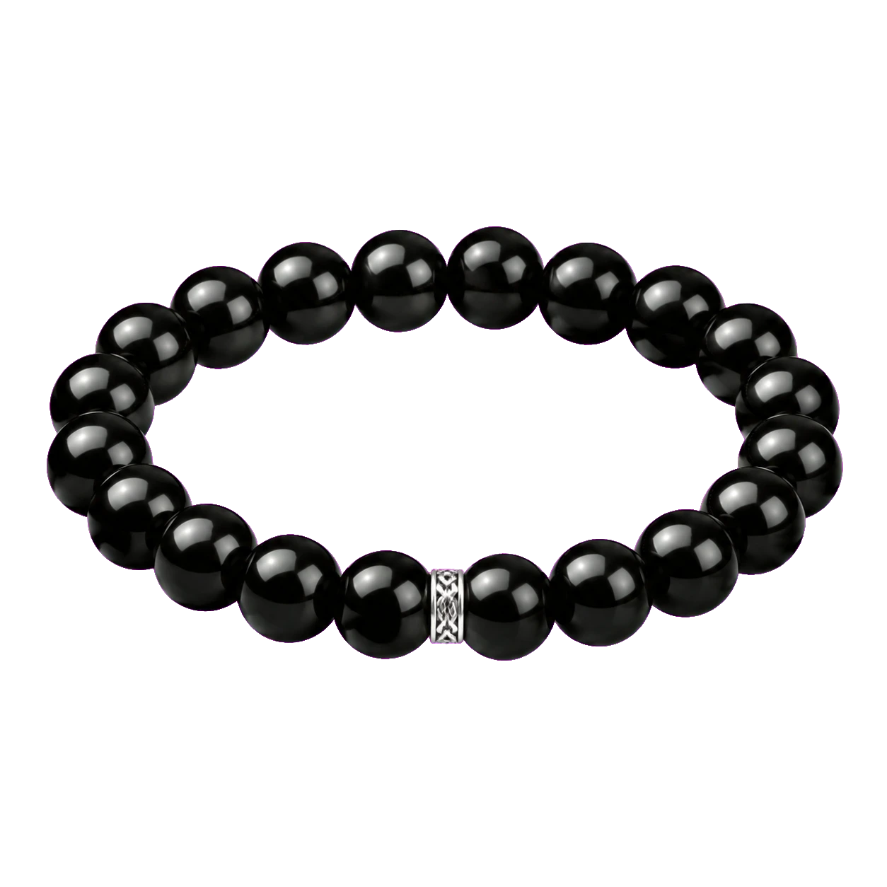 Obsidian mala beads