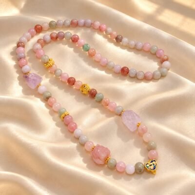 Pastel Harmony Jade Charm Chain