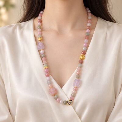 Pastel Harmony Jade Charm Chain