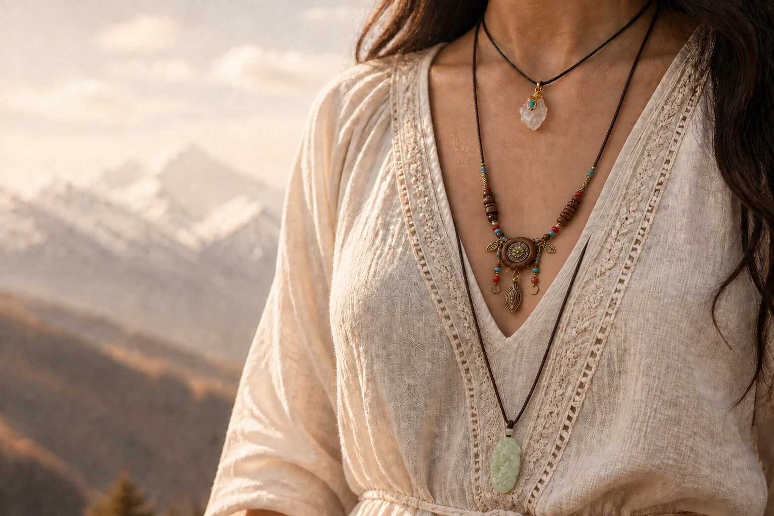 A curated collection of Himalayan Ritual pendants