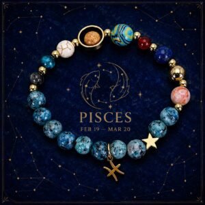 Blue Horizon Zodiac Stone Bracelet - Pisces