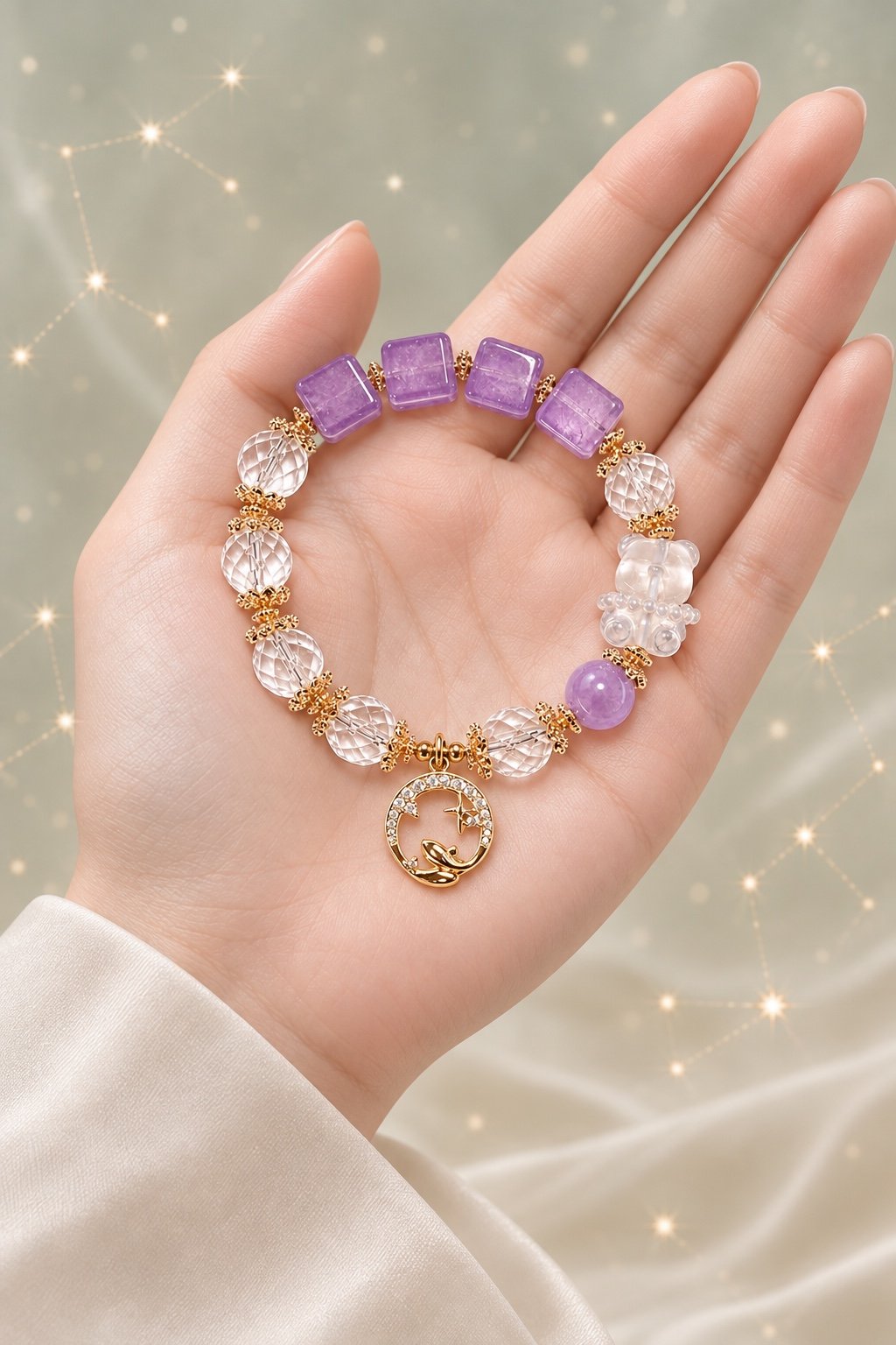 Zodiac Crystal Talisman Bracelet — Choose Your Sign