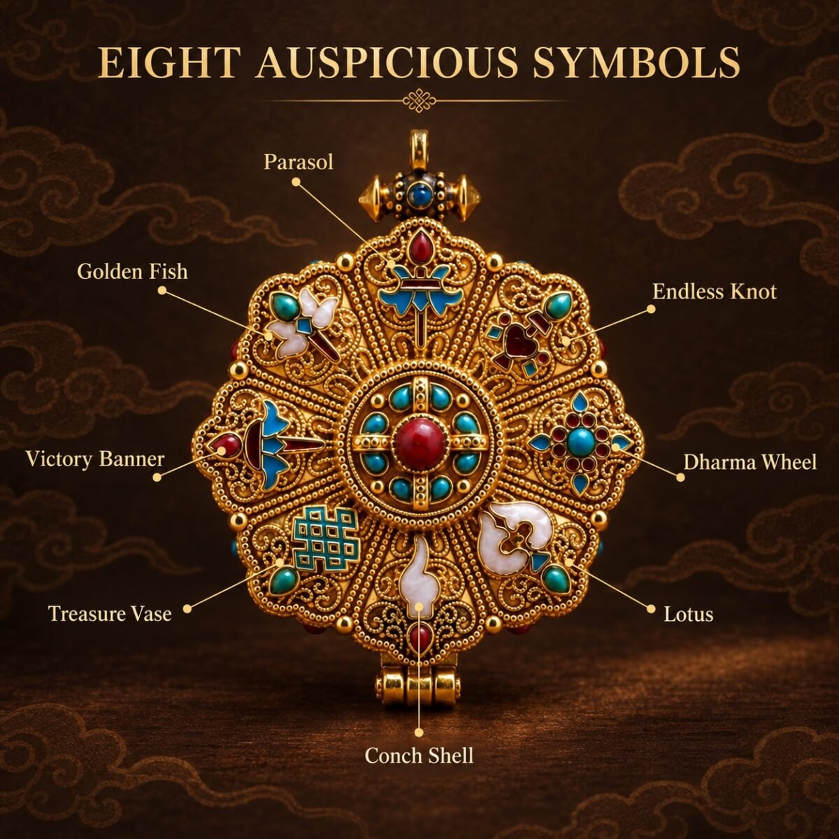 Tibetan Ghau Prayer Box Locket Pendant