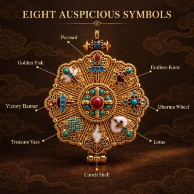 Tibetan Ghau Prayer Box Locket Pendant