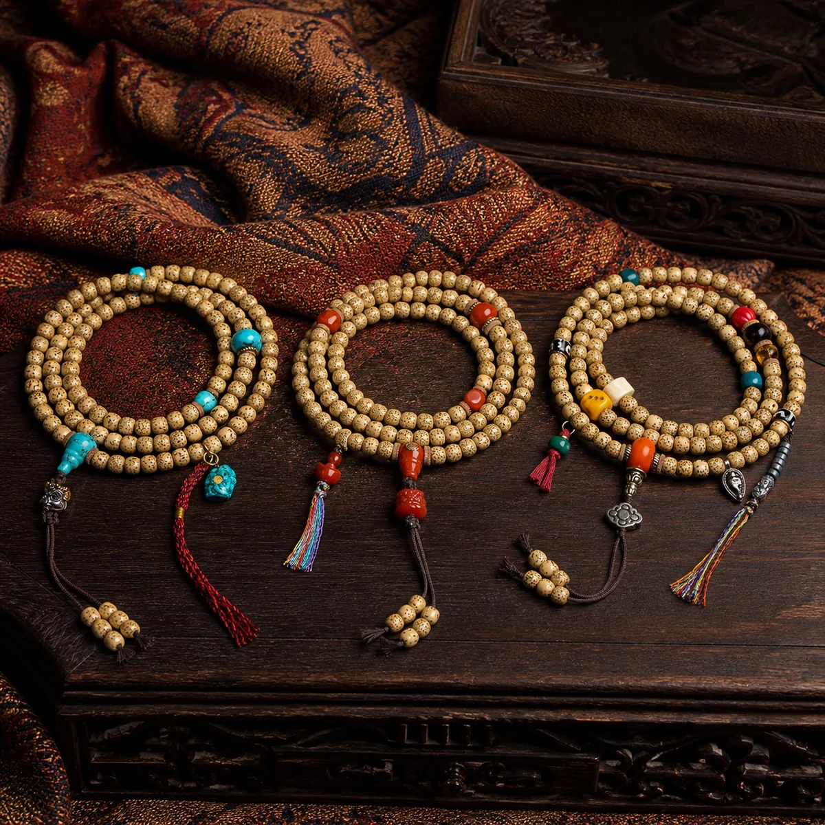 108 bead bodhi seed prayer mala