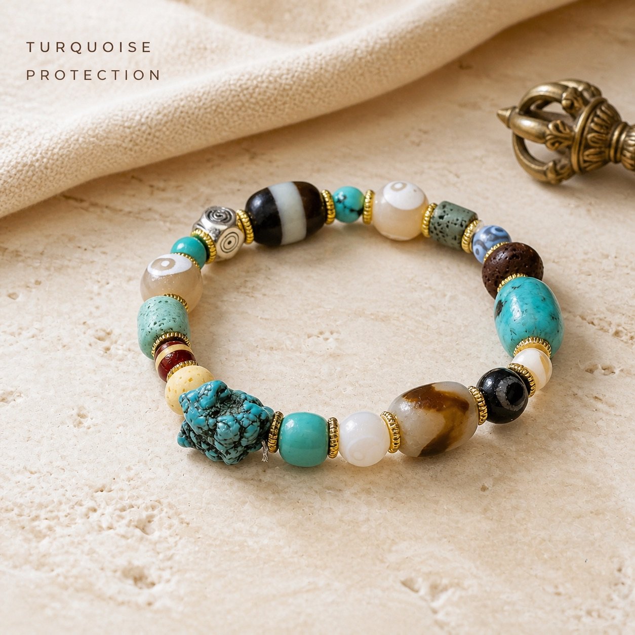 Himalayan Dzi Protection Bracelet
