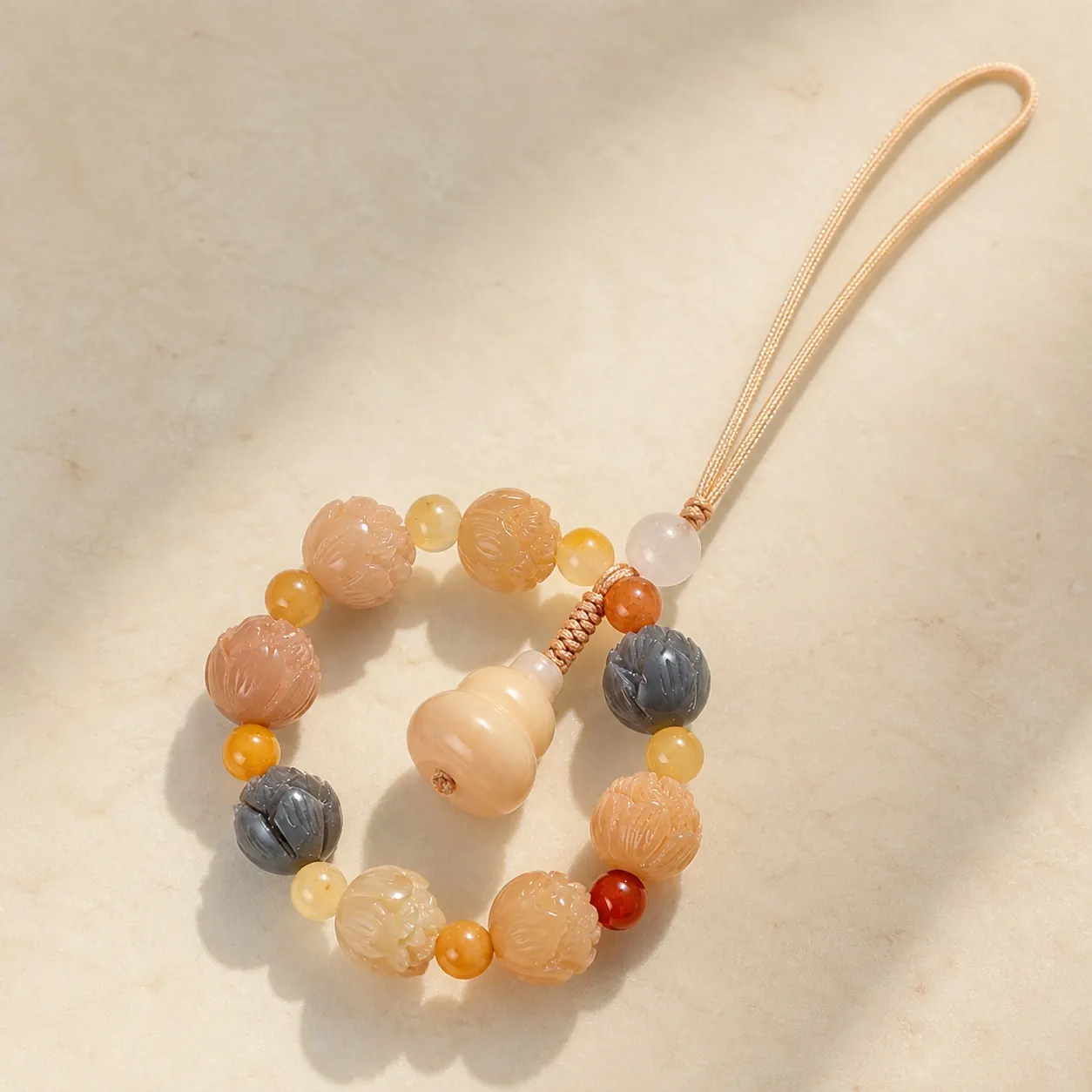Lotus Moss Agate Pendant