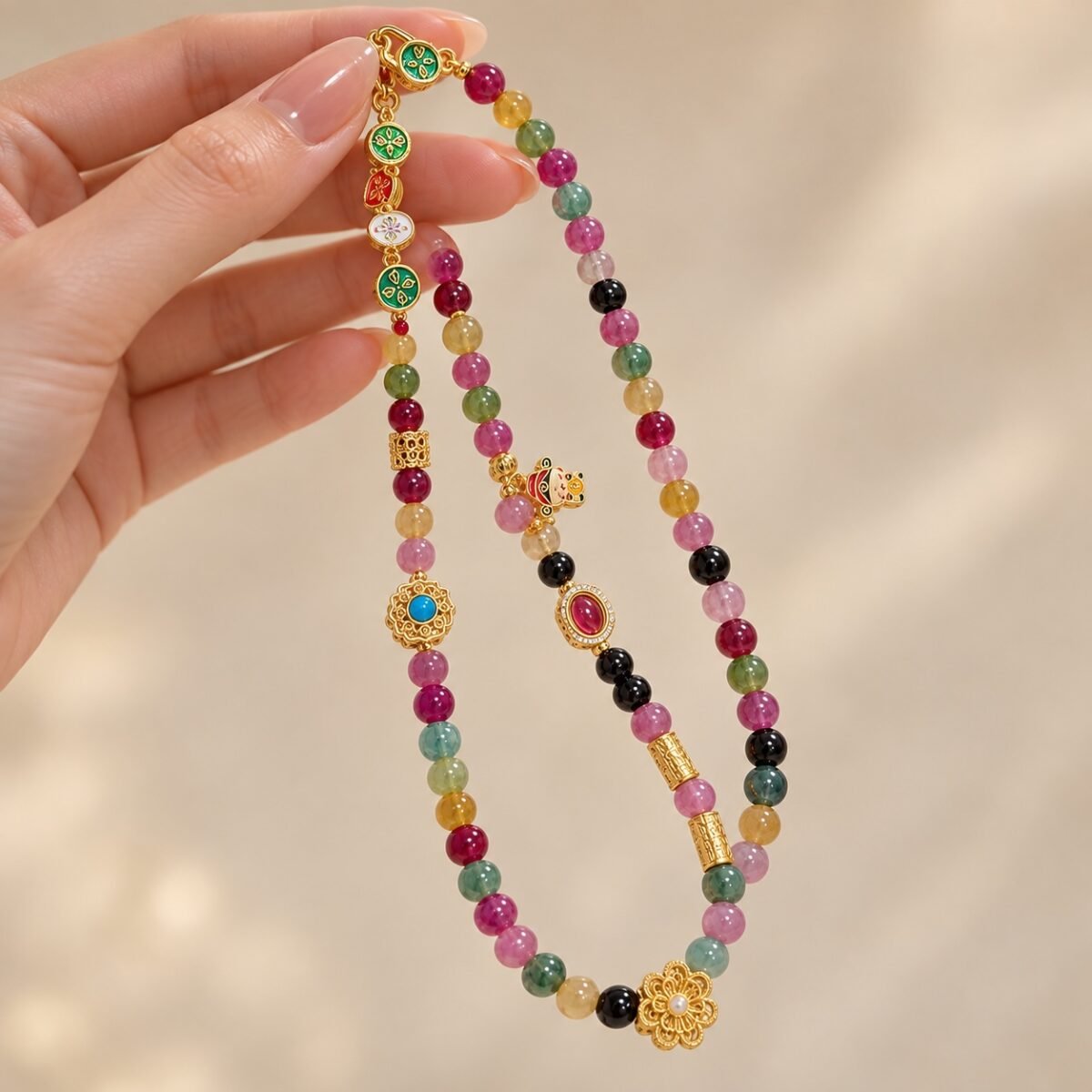 Rainbow Energy Charm Chain