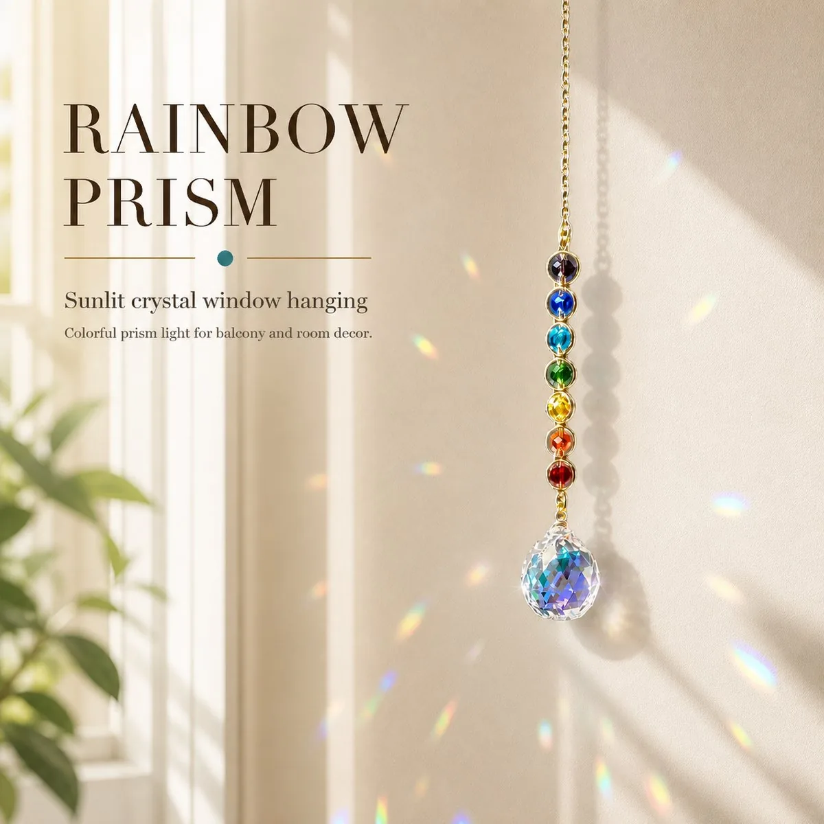 Rainbow Crystal Prism Suncatcher