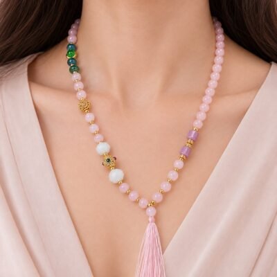 Rose Quartz Self-Love Blessing Charm Chain