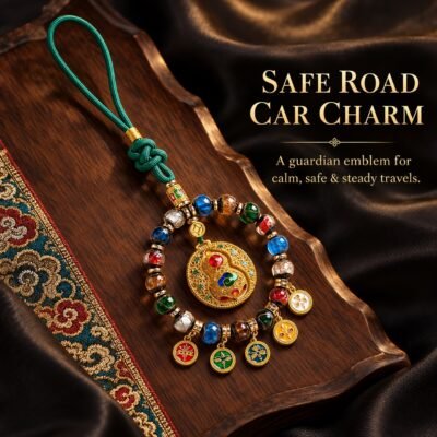 safe-road-car-charm-premium Tibetan Wealth Guardian Car Charm