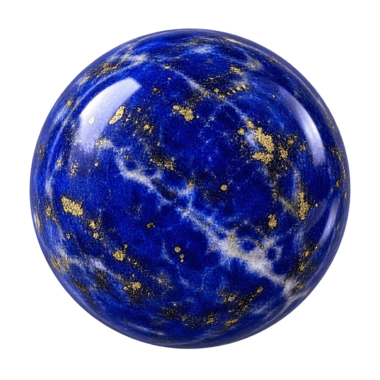 Transparent Lapis lazuli crystal bead for Sagittarius
