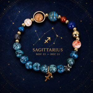 Blue Horizon Zodiac Stone Bracelet - Sagittarius