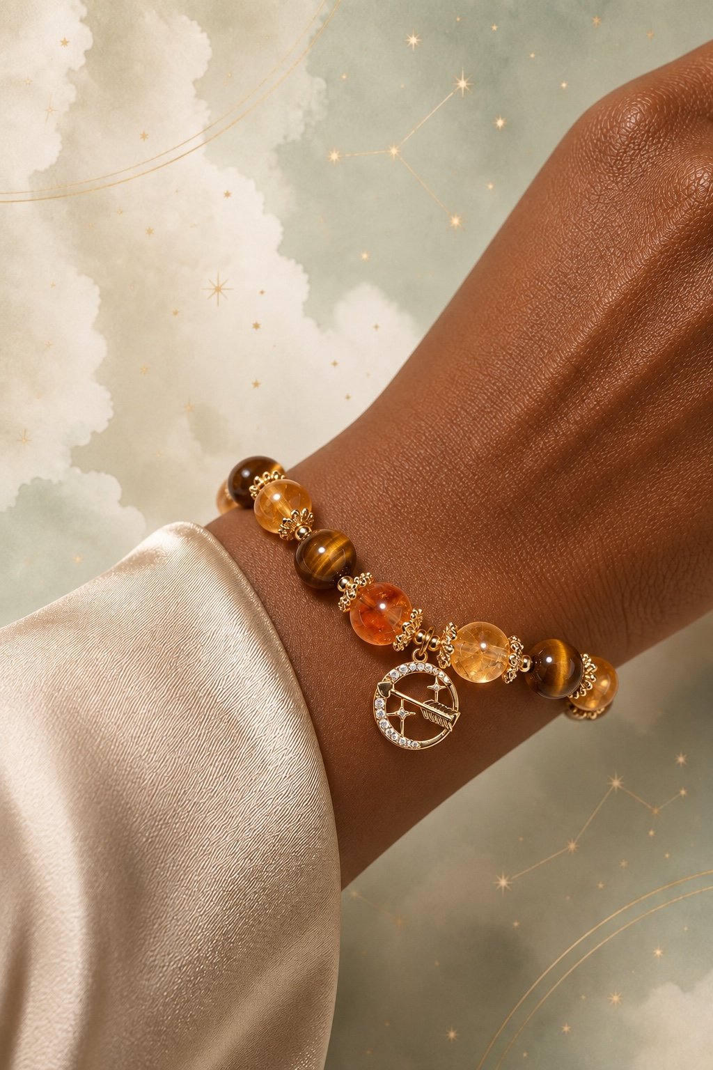 Zodiac Crystal Talisman Bracelet — Choose Your Sign