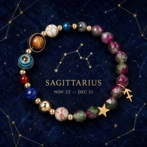 Vitality Zodiac Faceted Crystal Bracelet - Sagittarius