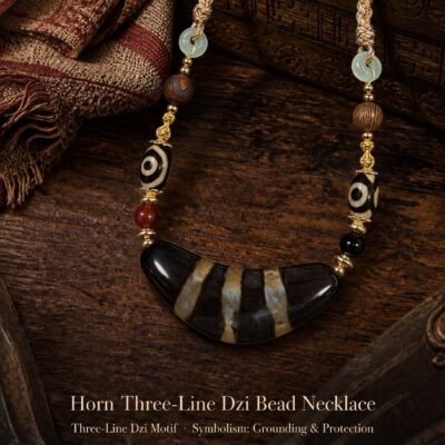 Smoky Umber Statement Bead Necklace