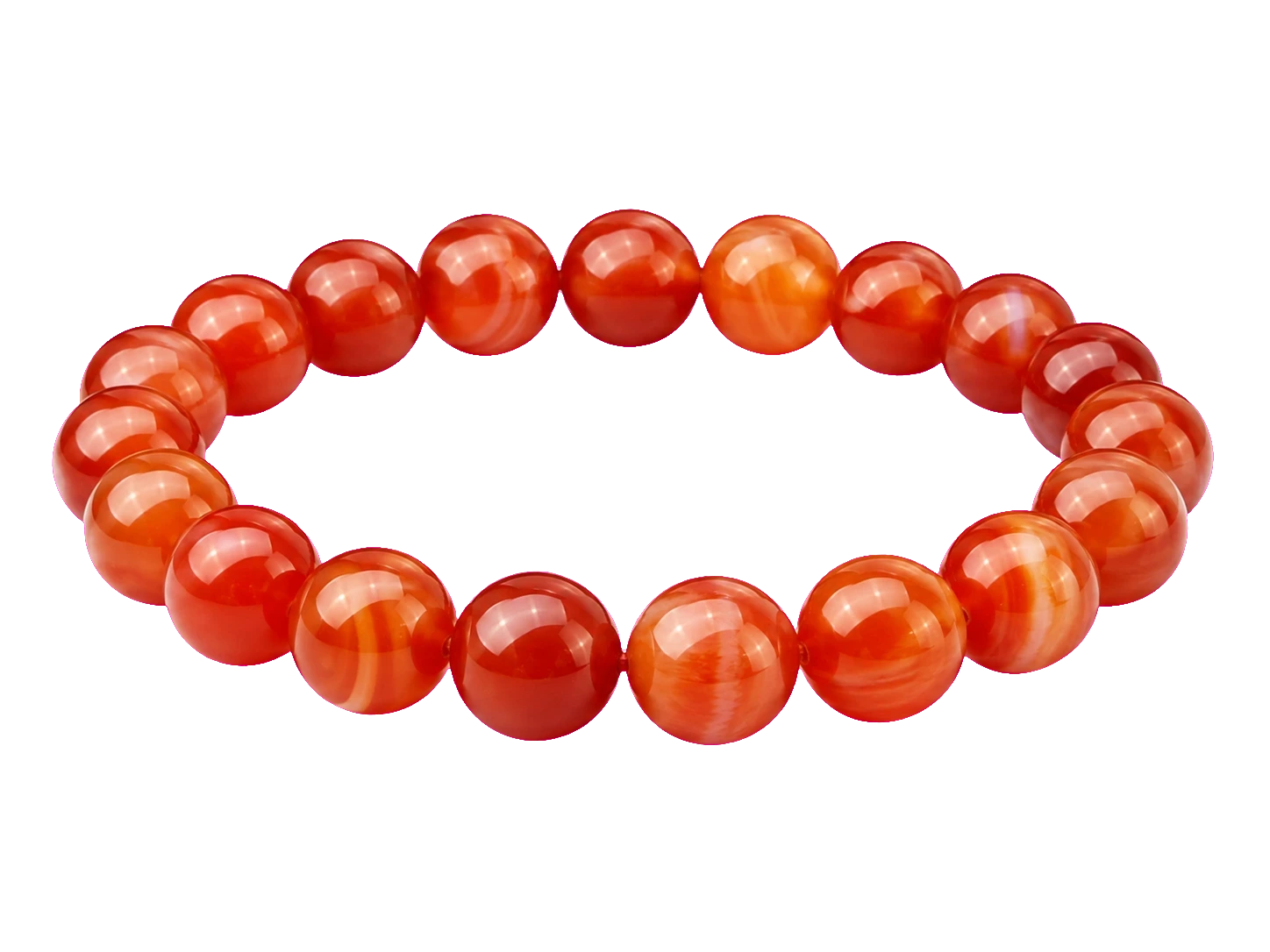 Southern red agate mala beads