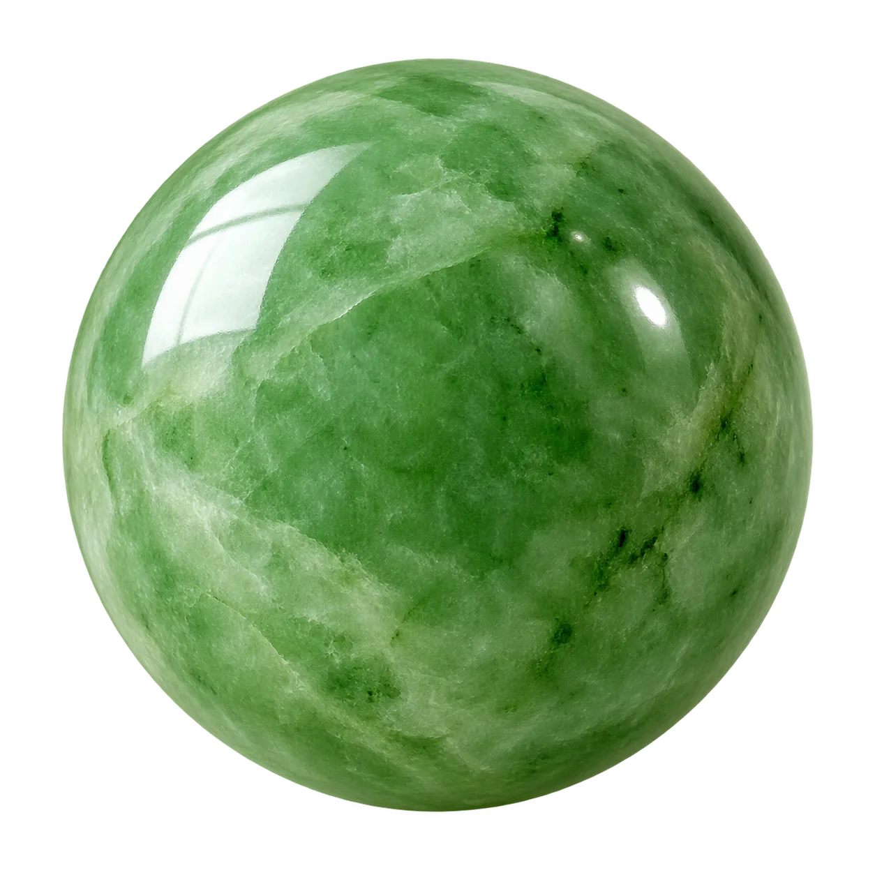 Transparent Jade crystal bead for Taurus