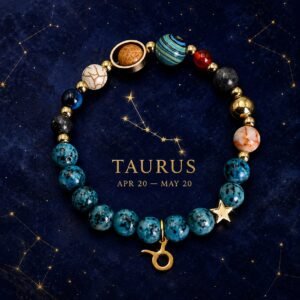 Blue Horizon Zodiac Stone Bracelet - Taurus