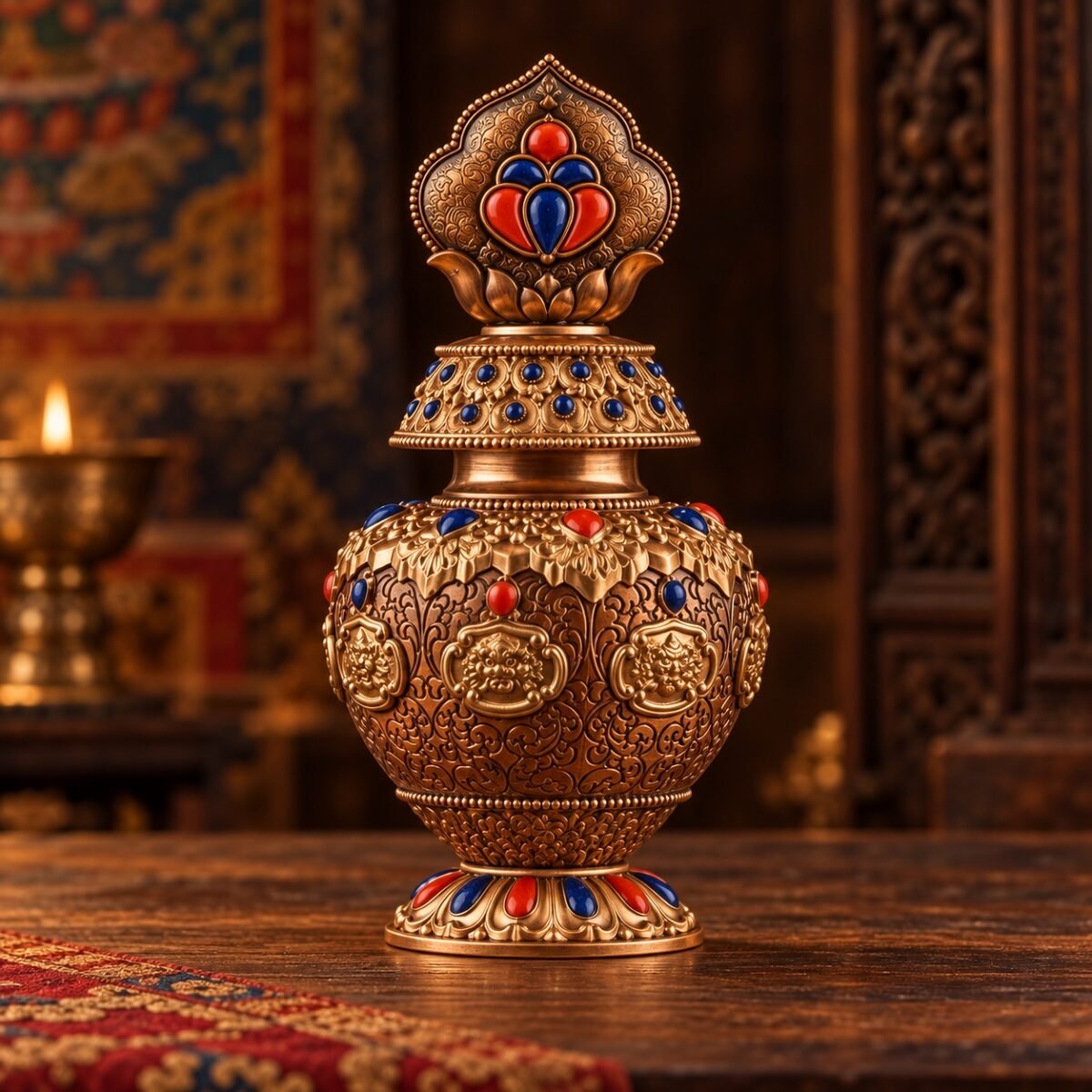 Tibetan Auspicious Treasure Vase