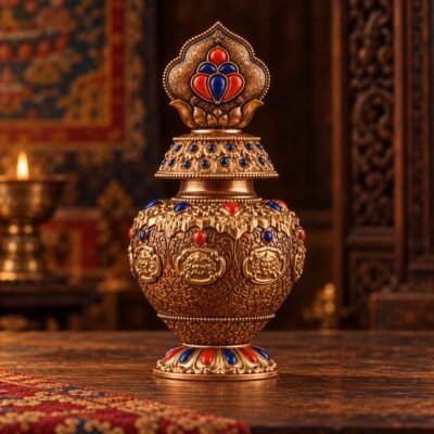 Tibetan Auspicious Treasure Vase