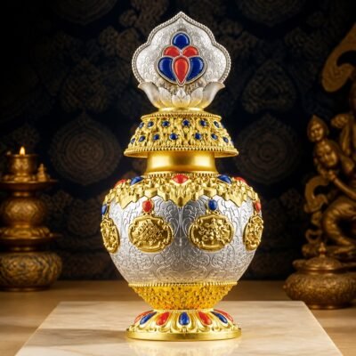 Tibetan Auspicious Treasure Vase