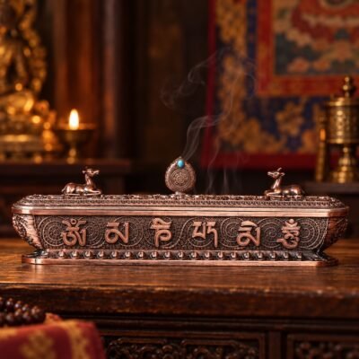 Tibetan Deer Mantra Incense Burner