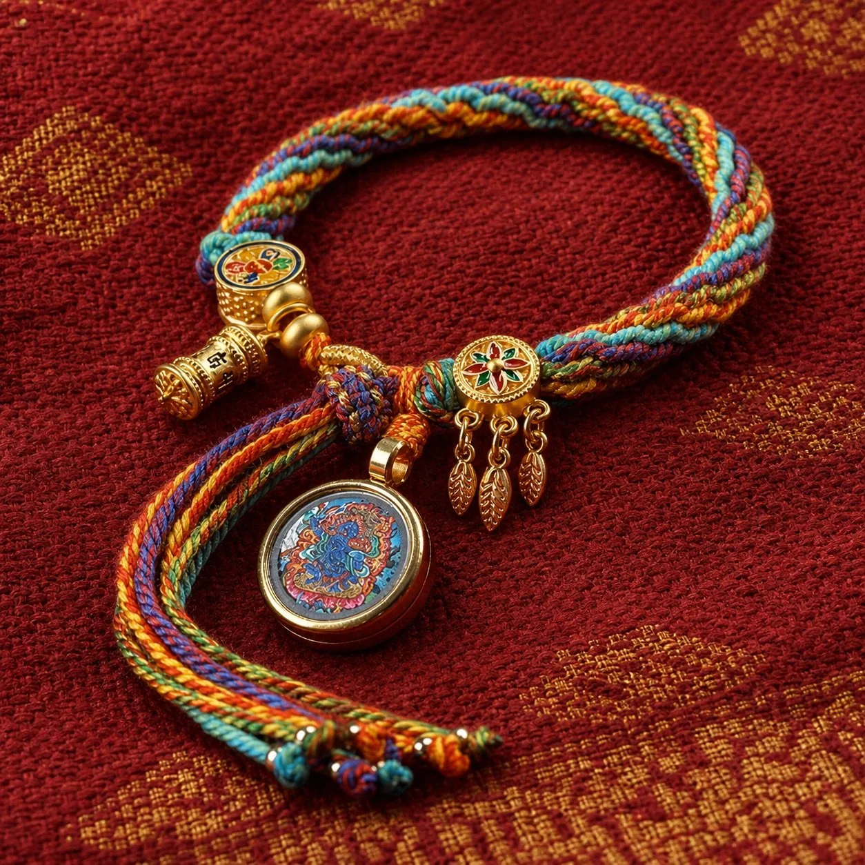 Tibetan Eastern Zodiac Guardian Cord Bracelet