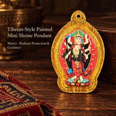 tibetan-style-painted-mini-shrine-pendant-marici-v2 Tibetan Hand-Painted Mini Shrine Pendant