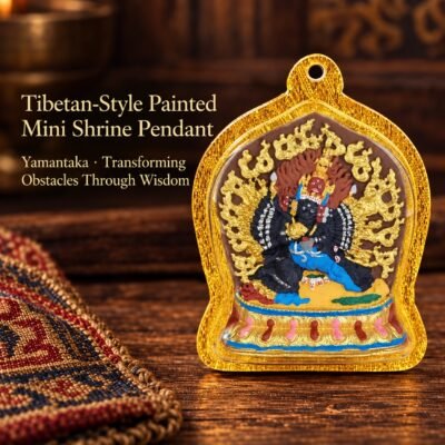 tibetan-style-painted-mini-shrine-pendant-yamantaka-v2 Tibetan Hand-Painted Mini Shrine Pendant