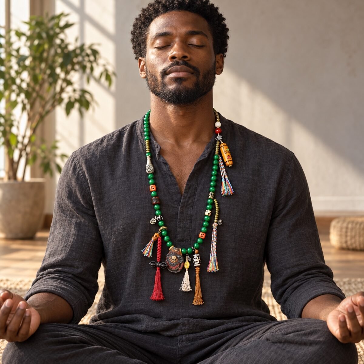verdant-guardian-108-bead-mala-09-black-man-necklace Verdant Guardian 108-Bead Mala