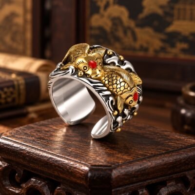 Vintage Koi Prosperity Ring