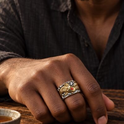 Vintage Koi Prosperity Ring
