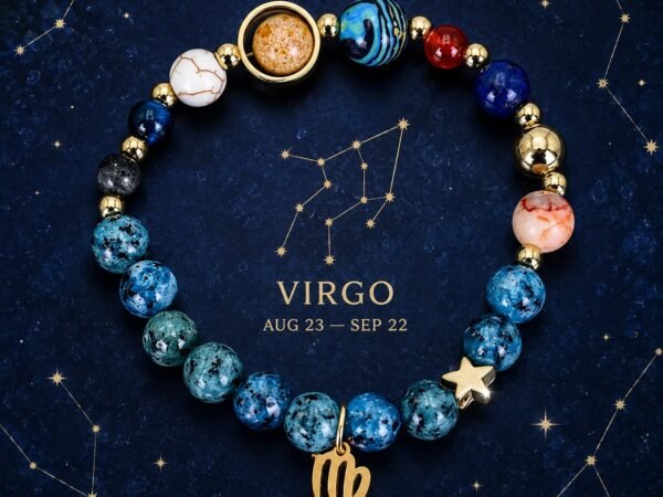 Virgo Blue Horizon Zodiac Stone Bracelet