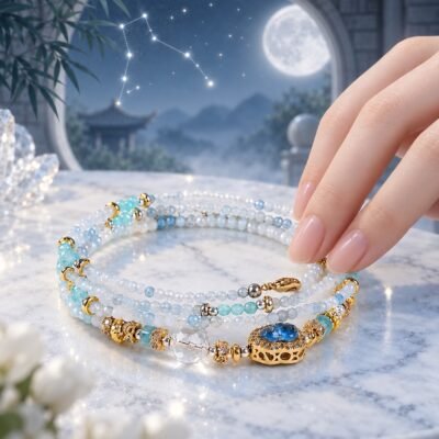 virgo-zodiac-crystal-energy-wrap-bracelet-02-worn-light-v2 Elemental Zodiac Crystal Wrap Bracelets