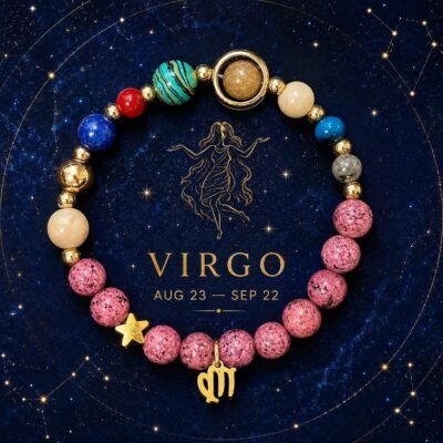 Virgo Rose Zodiac Totem Bracelet