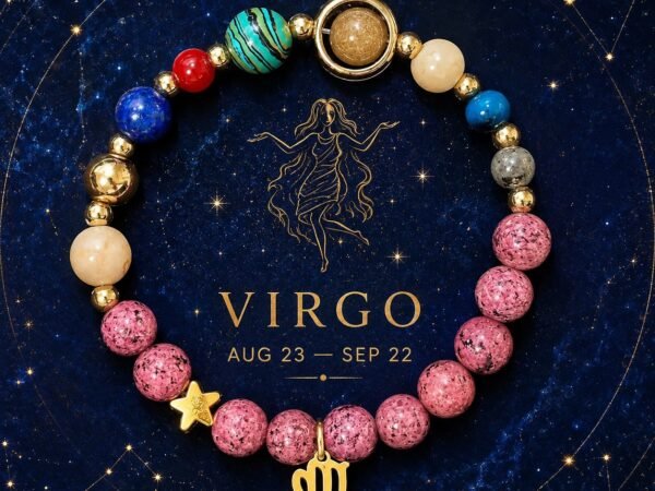 Virgo Rose Zodiac Totem Bracelet